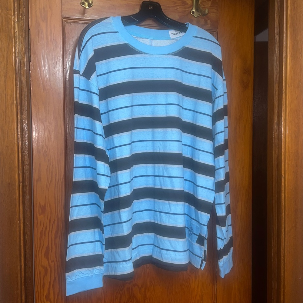 FIRM PRICE NWOT FP MOVEMENT BY FREE PEOPLE STRIPED HUSTLE LAYER - Picture 5 of 9